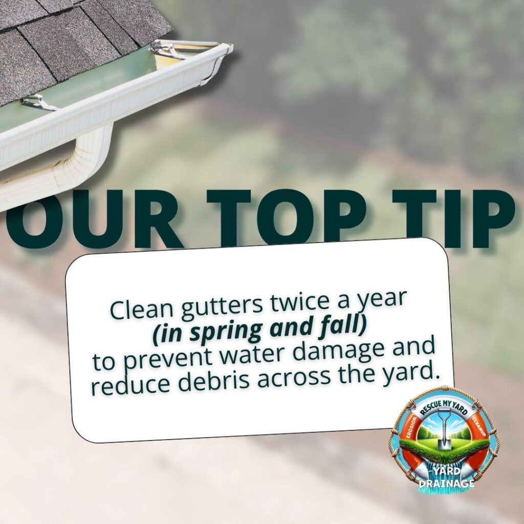 yard debris prevention tip