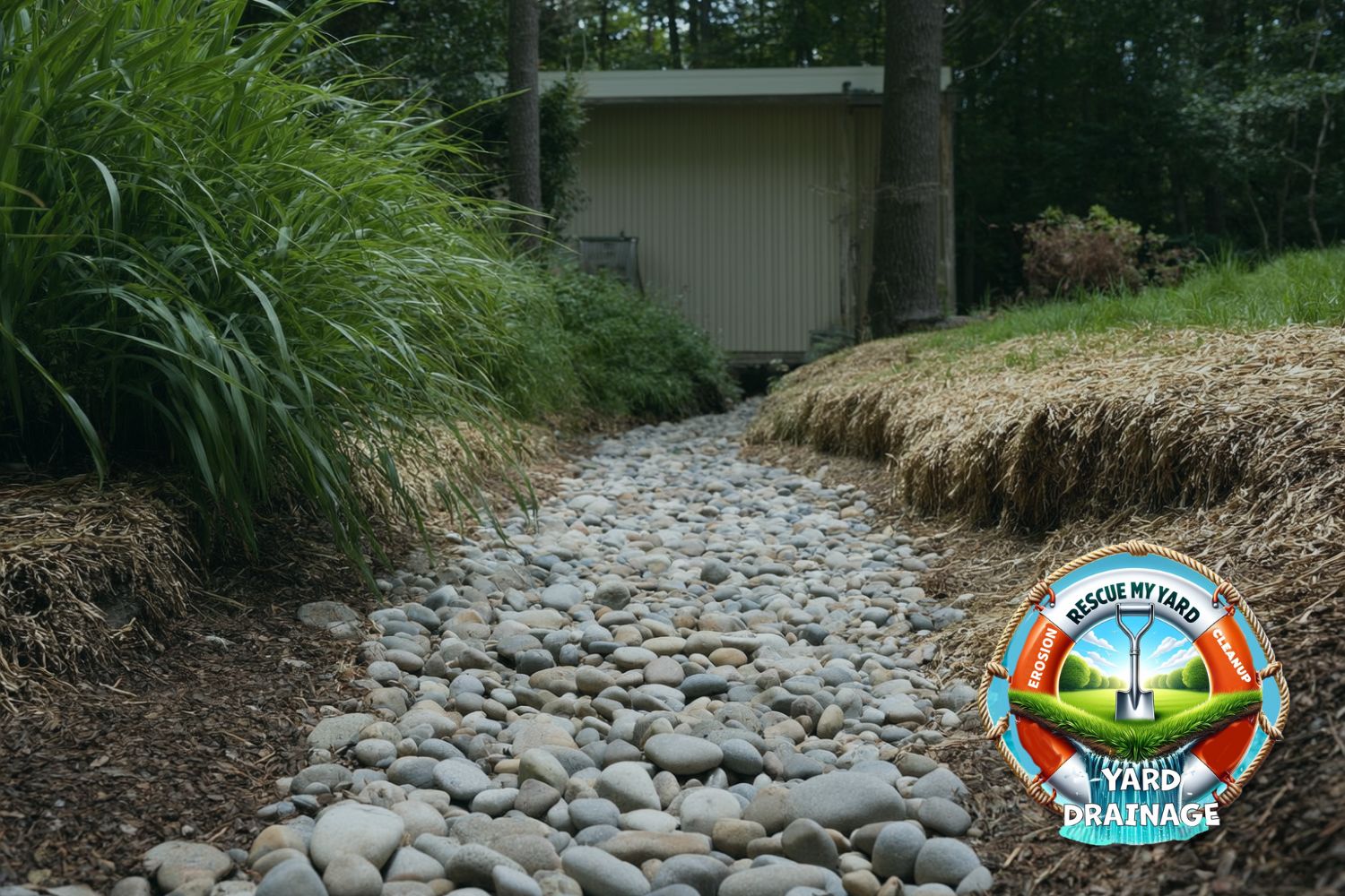 drainage swale explained rescue my yard
